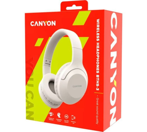 Наушники Canyon BTHS-3 Beige (CNS-CBTHS3BE)