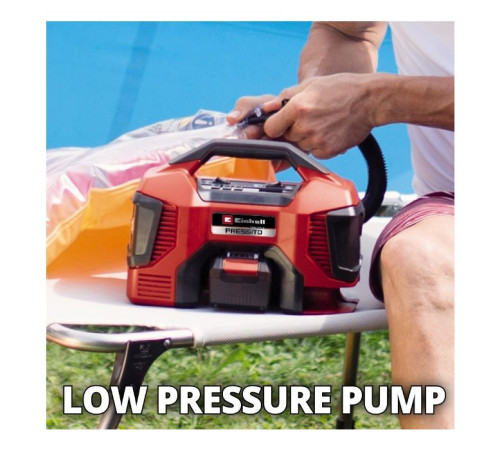 Автомобільний компресор Einhell PRESSITO 18/21, 18В, PXC (без АКБ і ЗП) (4020467)