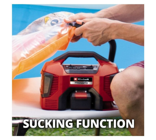 Автомобільний компресор Einhell PRESSITO 18/21, 18В, PXC (без АКБ і ЗП) (4020467)