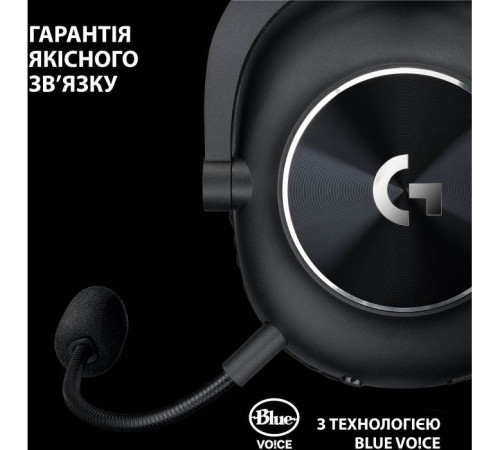 Навушники Logitech G Pro X 2 Lightspeed Wireless Black (981-001263)