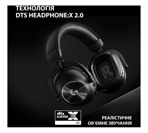 Навушники Logitech G Pro X 2 Lightspeed Wireless Black (981-001263)