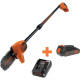 Кусторез Black&Decker высоторез, 18V,2Ah, штанга 150-244 см, длина шины 20 см (GPC1820L20)