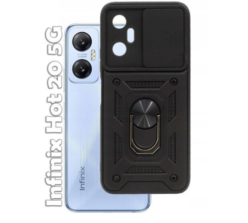 Чохол до мобільного телефона BeCover Military Infinix Hot 20 5G (X666B) Black (709094)
