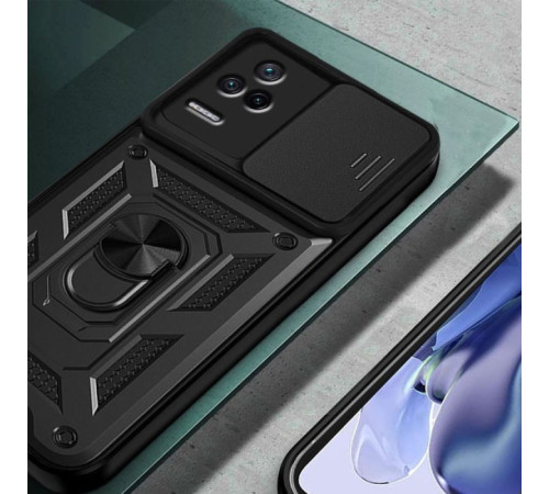 Чохол до мобільного телефона BeCover Military Poco F4 Black (709128)