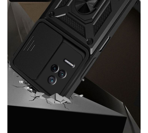 Чохол до мобільного телефона BeCover Military Poco F4 Black (709128)