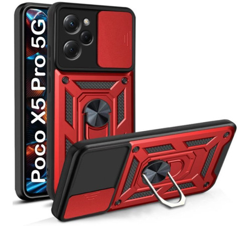 Чохол до мобільного телефона BeCover Military Poco X5 Pro 5G Red (709117)
