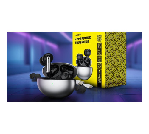 Навушники Hator Hyреrpunk Truepods Black (HTA-430)