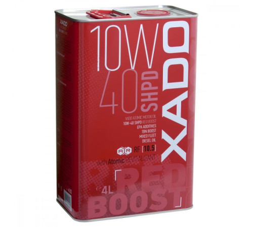 Моторна олива Xado 10W-40 SHPD, Red Boost 4 л (ХА 26249)