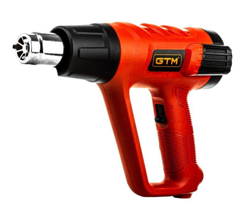 Будівельний фен GTM HG2000EM, 2000Вт, 80-600С, 300/500л/хв, LCD-дисплей (HG2000EM)