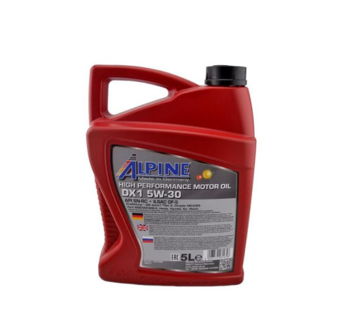 Моторна олива Alpine 5W-30 DX1 5л (1665-5)