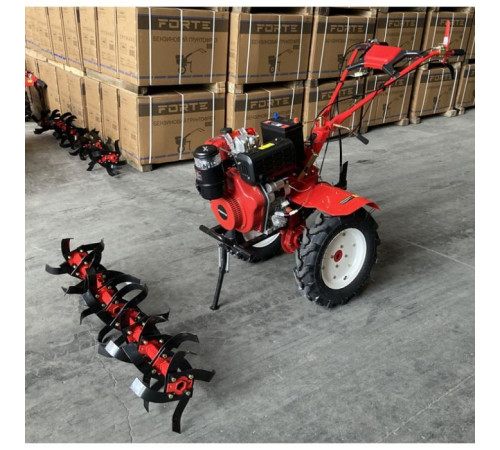 Культиватор Forte 1350Е, колеса 12", 9кс (113390)