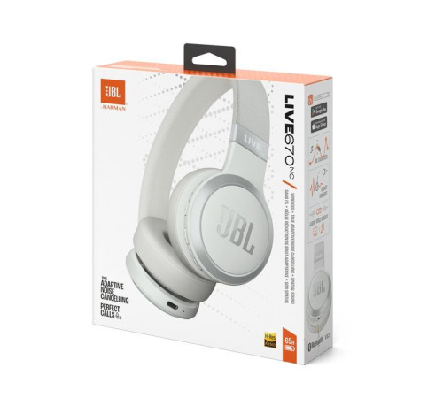 Навушники JBL Live 670 NC White (JBLLIVE670NCWHT)