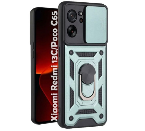 Чохол до мобільного телефона BeCover Military Xiaomi Redmi 13C / Poco C65 Dark Green (710563)