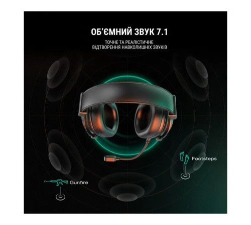 Навушники Fifine H6 RGB 7.1 Black (H6)