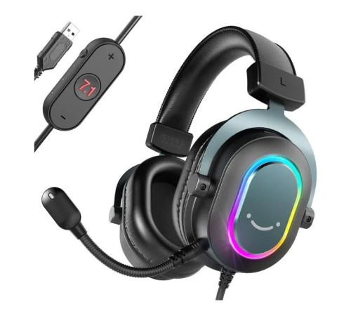 Навушники Fifine H6 RGB 7.1 Black (H6)