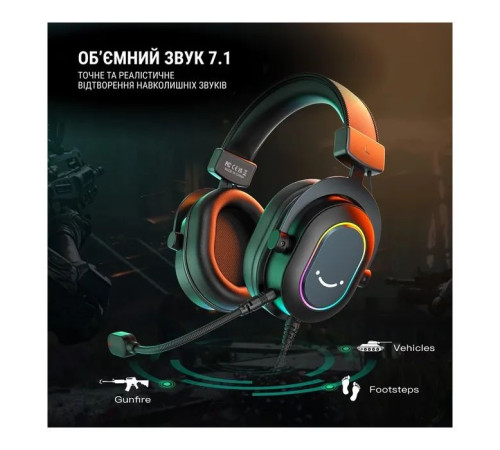 Навушники Fifine H6 RGB 7.1 Black (H6)