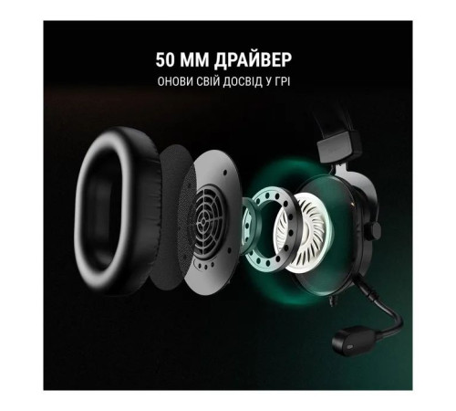 Навушники Fifine H6 RGB 7.1 Black (H6)