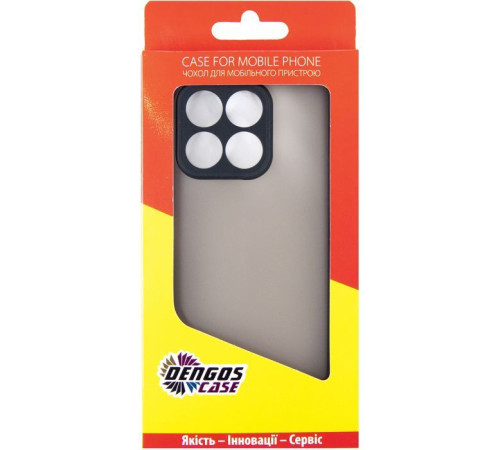 Чохол до мобільного телефона Dengos Matte HONOR X8a (black) (DG-TPU-MATT-138)