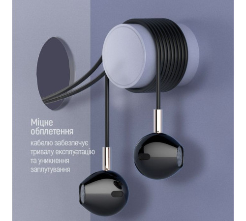 Навушники ColorWay Slim 3.5 mm Wired Earphone Blast 2 Black (CW-WD02BK)