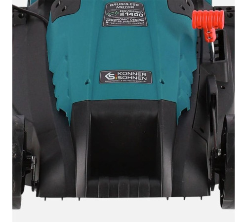 Газонокосарка Konner&Sohnen KS 38LM-BL 1400Вт 38см 25-65мм 230-240В 50л 3000об/хв (KS38LM-BL)