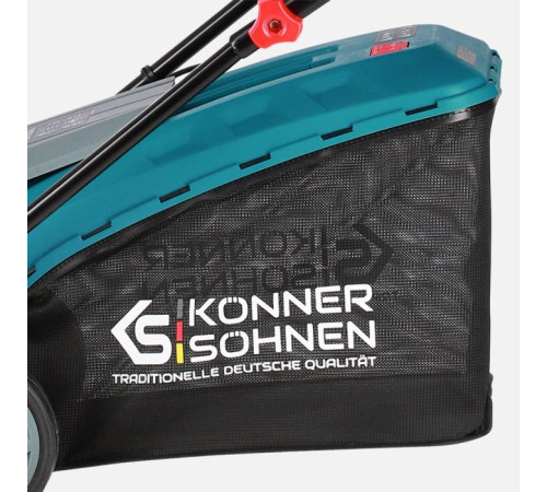 Газонокосарка Konner&Sohnen KS 38LM-BL 1400Вт 38см 25-65мм 230-240В 50л 3000об/хв (KS38LM-BL)