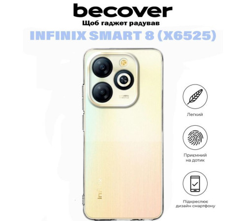 Чохол до мобільного телефона BeCover Infinix Smart 8 (X6525) Transparancy (710879)