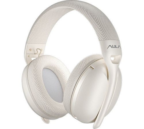 Навушники Aula S6 - 3 in 1 Wired/2.4G Wireless/Bluetooth Milk Tea (6948391235578)