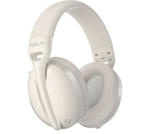 Навушники Aula S6 - 3 in 1 Wired/2.4G Wireless/Bluetooth Milk Tea (6948391235578)