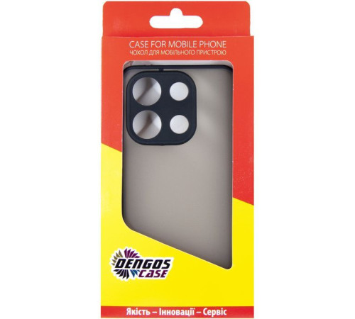 Чохол до мобільного телефона Dengos Matte Xiaomi Redmi Note 13 4G (black) (DG-TPU-MATT-140)