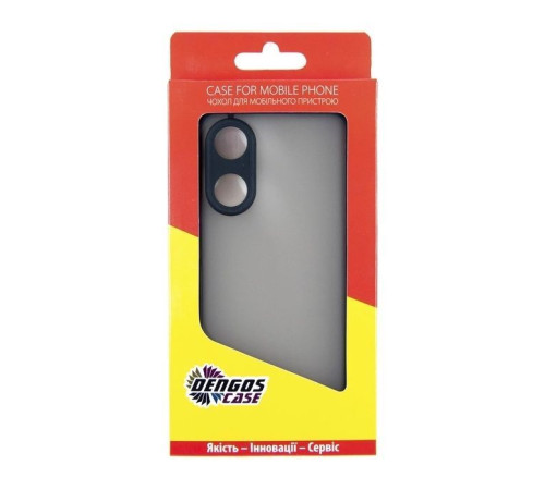 Чохол до мобільного телефона Dengos Kit for OPPO Reno 8T case + glass (Black) (DG-KM-33)