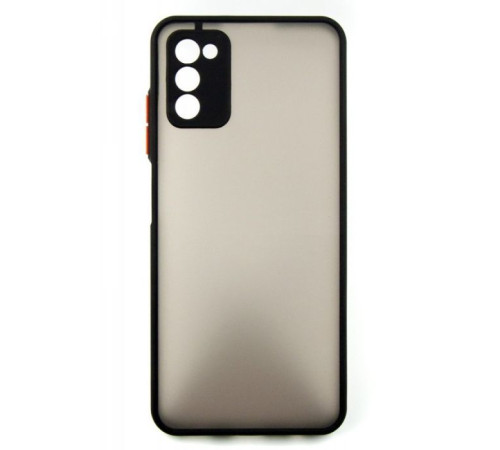 Чохол до мобільного телефона Dengos Kit for Samsung Galaxy A03s case + glass (Black) (DG-KM-24)