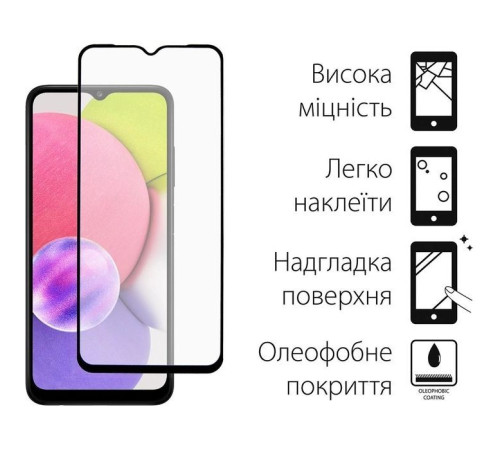 Чохол до мобільного телефона Dengos Kit for Samsung Galaxy A03s case + glass (Black) (DG-KM-24)