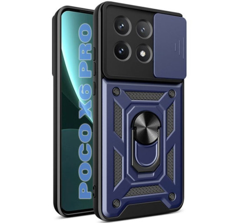 Чохол до мобільного телефона BeCover Military Poco X6 Pro Blue (711158)