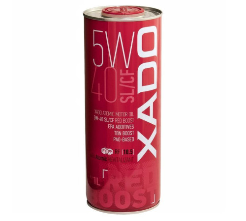 Моторна олива Xado Atomic Oil 5W-40 SL/CF RED BOOST 1л (XA 26106)