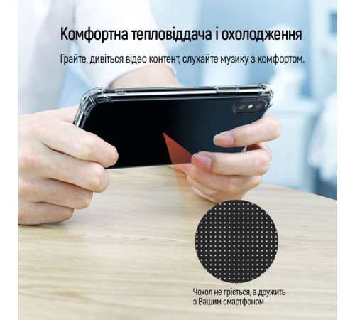 Чохол до мобільного телефона ColorWay TPU AntiShock Samsung Galaxy A55 Clear (CW-CTASSGA556)