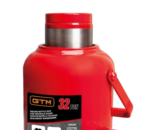 Домкрат GTM гідравлічний пляшковий 32т (260-420мм) (TH93204)