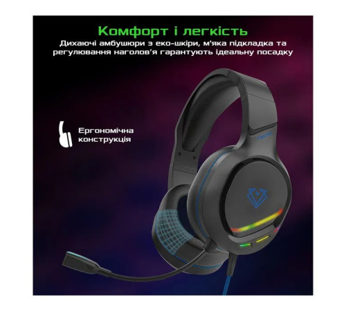 Навушники Vertux Tokyo 7.1 Mini Jack 3.5мм Blue (tokyo.blue)