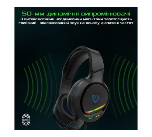 Навушники Vertux Tokyo 7.1 Mini Jack 3.5мм Blue (tokyo.blue)