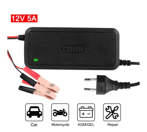 Зарядний пристрій для автомобільного акумулятора XoKo XK-CC12-5A