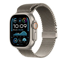 Смарт-годинник Apple Watch Ultra 2 2024 GPS + Cellular 49mm Natural Titanium Case with Natural Titanium Milanese Loop (MX4M3UL/A)