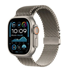 Смарт-годинник Apple Watch Ultra 2 2024 GPS + Cellular 49mm Natural Titanium Case with Natural Titanium Milanese Loop (MX4M3UL/A)