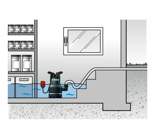 Заглибний насос Metabo TPS 14000 S COMBI, 770Вт, 14куб/год, 8.5м (0251400000)