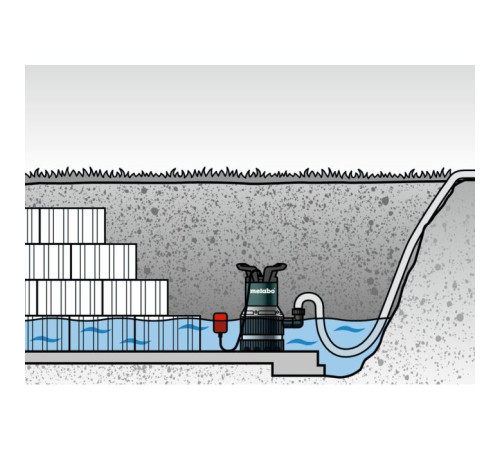Заглибний насос Metabo TPS 14000 S COMBI, 770Вт, 14куб/год, 8.5м (0251400000)