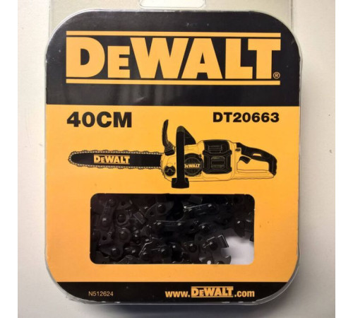 Ланцюг DeWALT 3/8'", 1.1 мм, 56 ланок, довжина шини 16"'/40 см (DT20663)