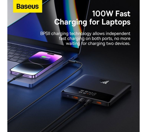Батарея універсальна Baseus Blade 20000mAh 100W OE, black (PPBL000301)