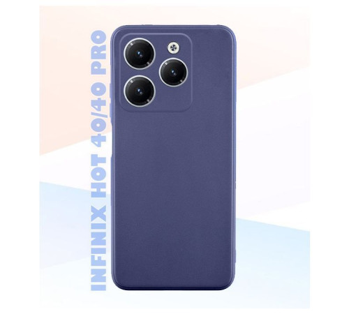 Чохол до мобільного телефона BeCover Full Camera Infinix Hot 40 (X6836)/ 40 Pro (X6837) Deep Blue (711658)