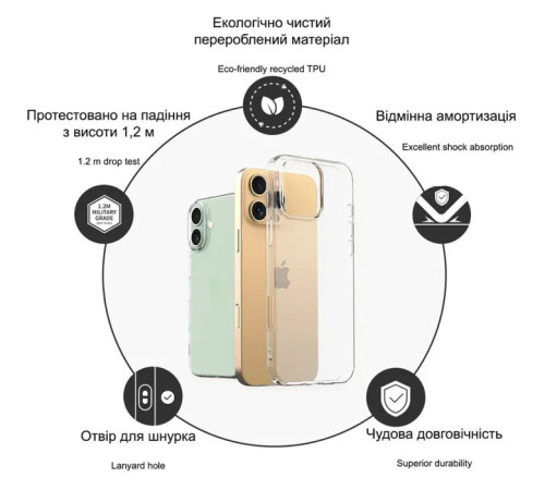 Чохол до мобільного телефона Drobak Acrylic Case для Apple iPhone 14 (949413)