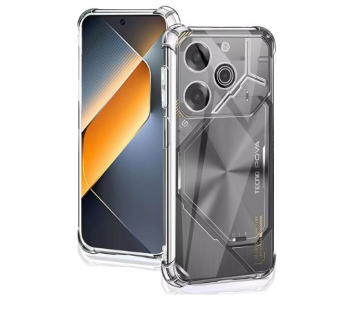 Чохол до мобільного телефона BeCover Anti-Shock Tecno POVA 6 (LI7) Clear (712784)