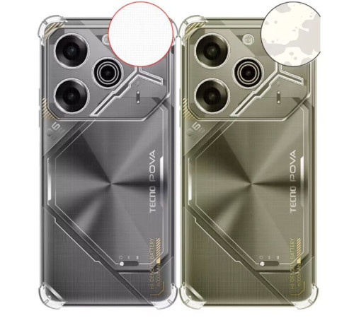 Чохол до мобільного телефона BeCover Anti-Shock Tecno POVA 6 (LI7) Clear (712784)