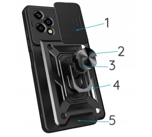 Чохол до мобільного телефона BeCover Military Honor 200 Lite Black (713044)